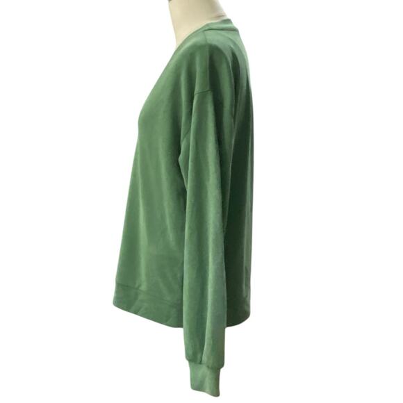 Athleta Seasoft Willow V Neckline Pullover
Sweatshirt Green Modal Size SMALL - Picture 3 of 9